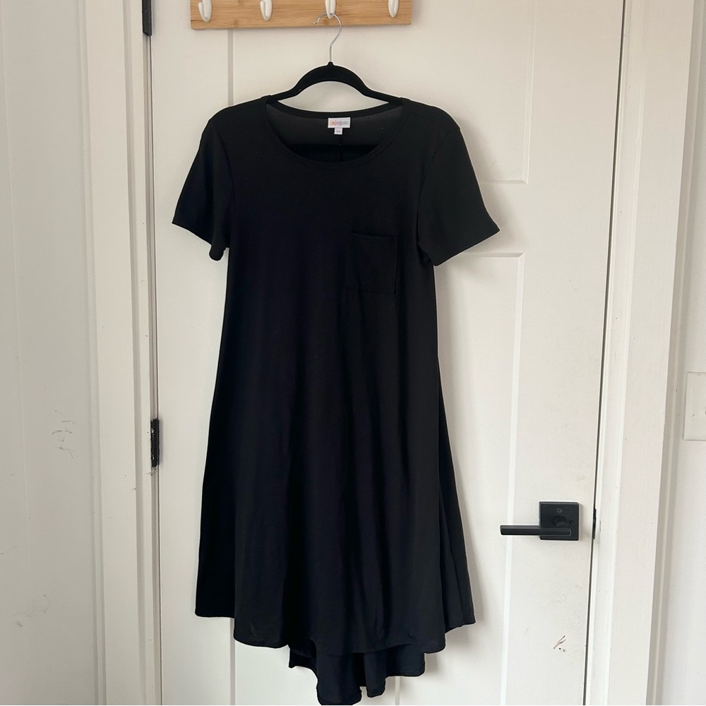 Lularoe Carley black short sleeve dress